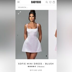 BABYBOO SOFIE MINI DRESS- BLUSH